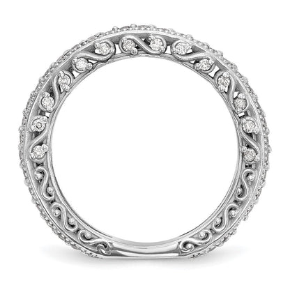 14K Weißgold True Origin 1/2 Karat Im Labor Gezüchtet Diamant Vs/si D E F Ehering