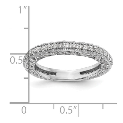 14K Weißgold True Origin 1/2 Karat Im Labor Gezüchtet Diamant Vs/si D E F Ehering