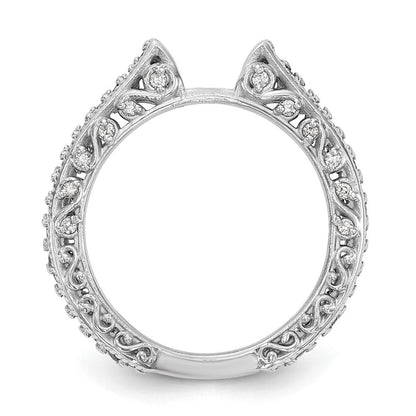 14K Weißgold True Origin 1/2 Karat Im Labor Gezüchtet Diamant Vs/si D E F Halbfassung Stift Set Ring