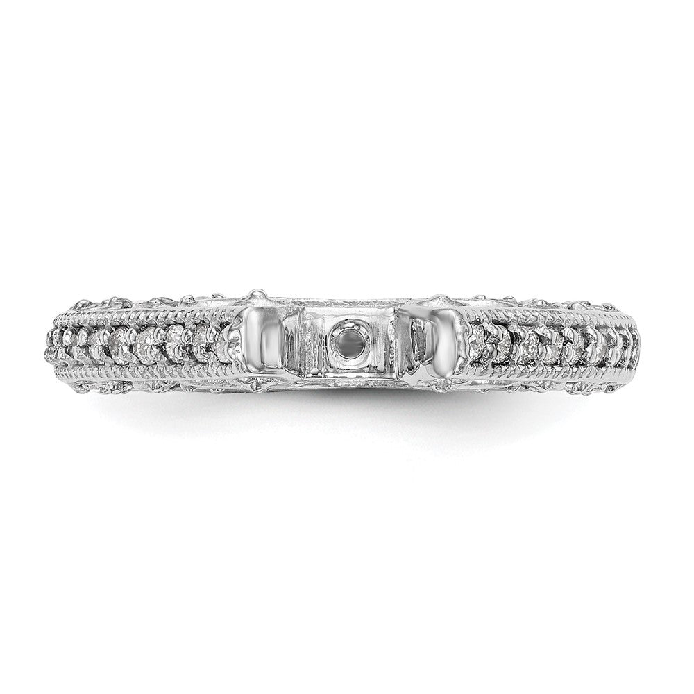14K Weißgold True Origin 1/2 Karat Im Labor Gezüchtet Diamant Vs/si D E F Halbfassung Stift Set Ring