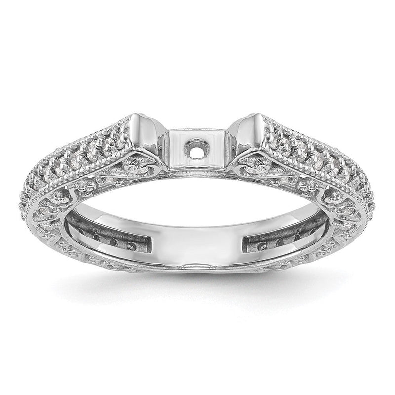 14K Weißgold True Origin 1/2 Karat Im Labor Gezüchtet Diamant Vs/si D E F Halbfassung Stift Set Ring