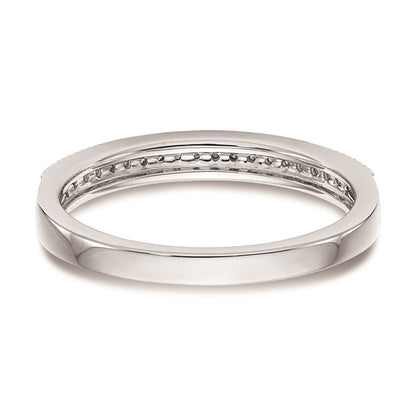 14K Weißgold Ehering mit natürlichen Diamanten