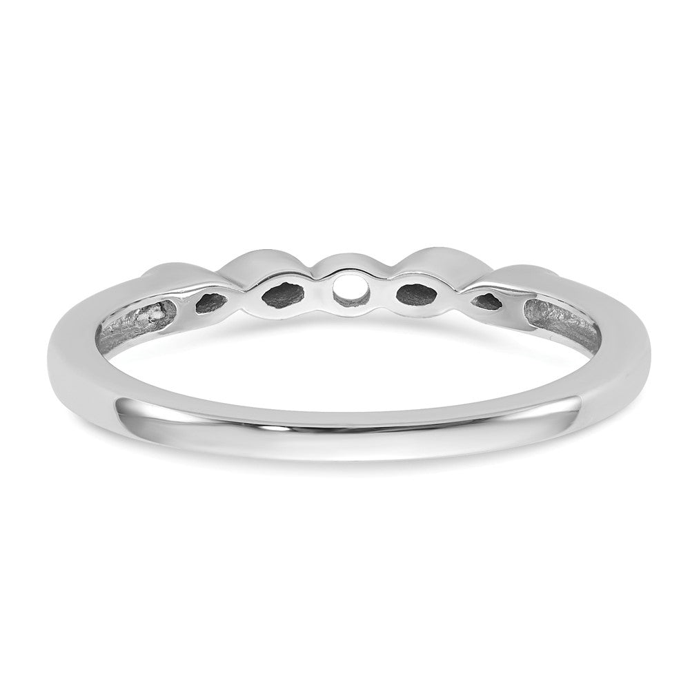 585 Weißgold Verlobungsring mit simulierten Diamanten
