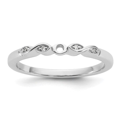 585 Weißgold Verlobungsring mit simulierten Diamanten