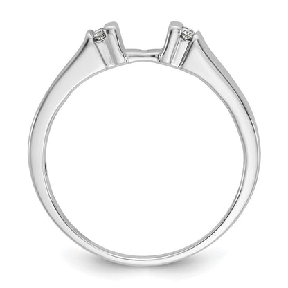 14K Weißgold Diamant-Verlobungsring mit Krappenfassung