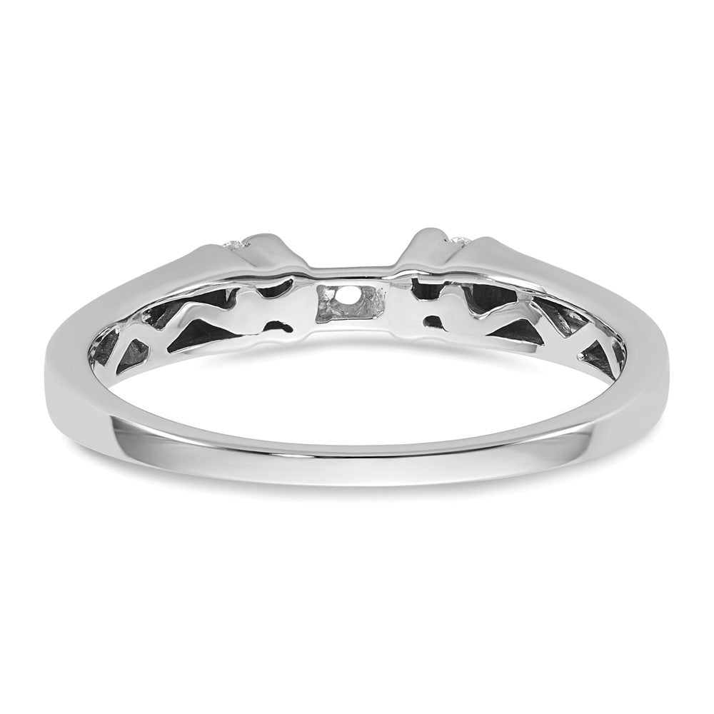 14K Weißgold Diamant-Verlobungsring mit Krappenfassung