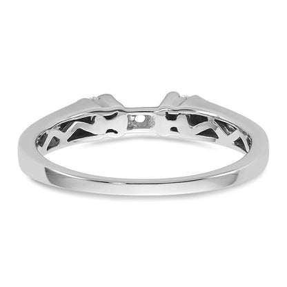14K Weißgold Diamant-Verlobungsring mit Krappenfassung