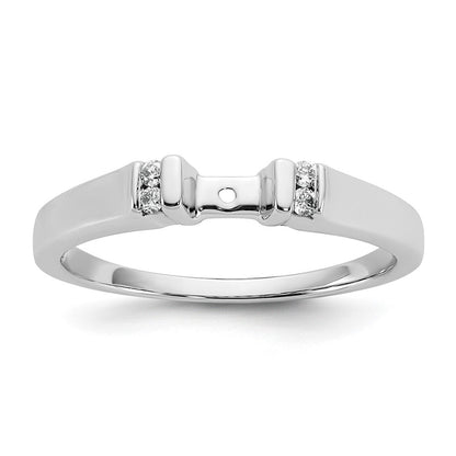 14K Weißgold Diamant-Verlobungsring mit Krappenfassung