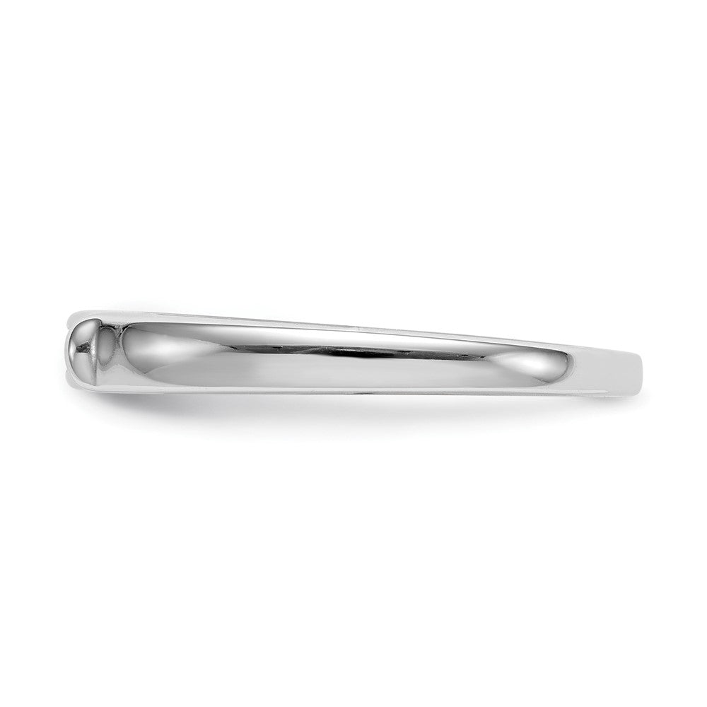 14K Weißgold Ehering mit natürlichen Diamanten