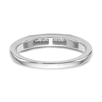 14K Weißgold Ehering mit natürlichen Diamanten