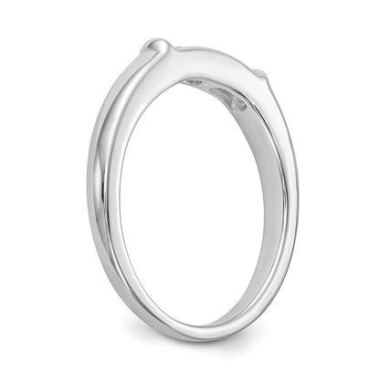 14K Weißgold Ehering mit natürlichen Diamanten