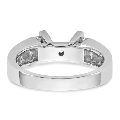 14K Weißgold Stift Set 1/4 Karat Kanalfassung Diamant Halbfassung Verlobungsring