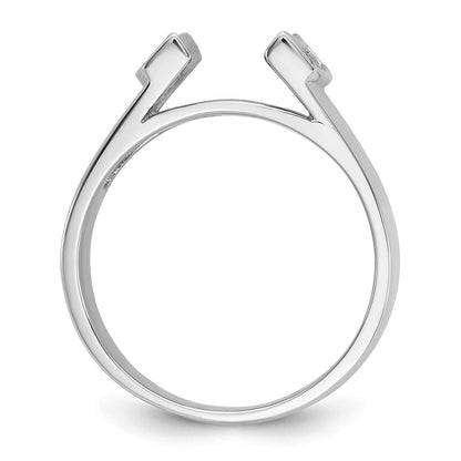 14K Weißgold Verlobungsring mit 0,25 ct. laborgezüchtetem Diamant VS/SI+ G+ in Krappenfassung