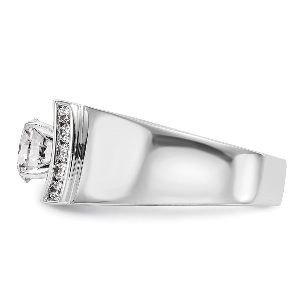 14K Weißgold Verlobungsring mit 0,25 ct. laborgezüchtetem Diamant VS/SI+ G+ in Krappenfassung