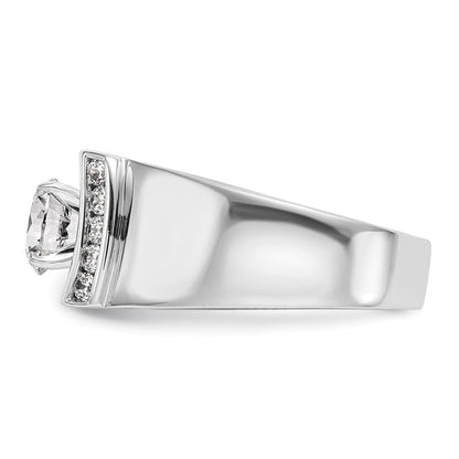 14K Weißgold Verlobungsring mit 0,25 ct. laborgezüchtetem Diamant VS/SI+ G+ in Krappenfassung