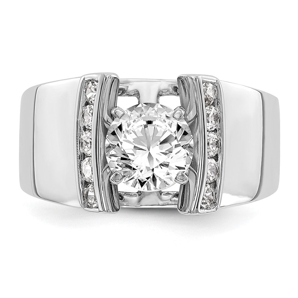 14K Weißgold Verlobungsring mit 0,25 ct. laborgezüchtetem Diamant VS/SI+ G+ in Krappenfassung