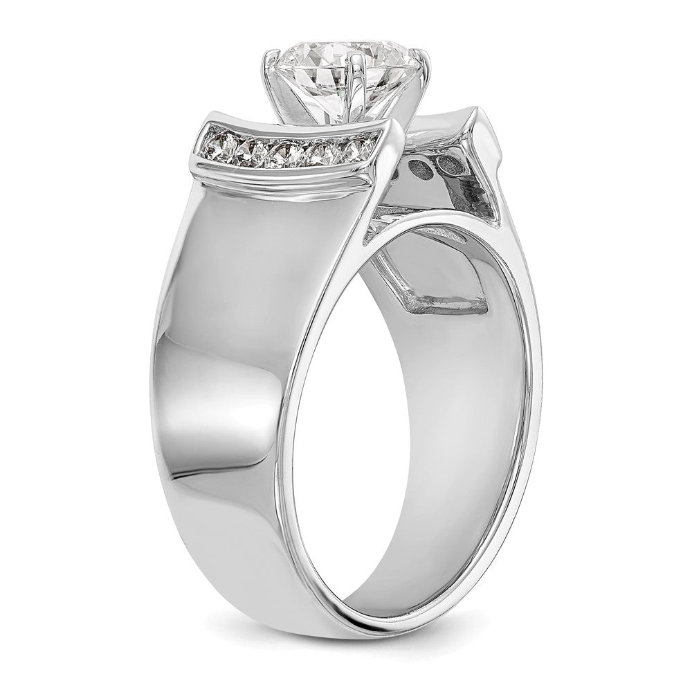 14K Weißgold Verlobungsring mit 0,25 ct. laborgezüchtetem Diamant VS/SI+ G+ in Krappenfassung