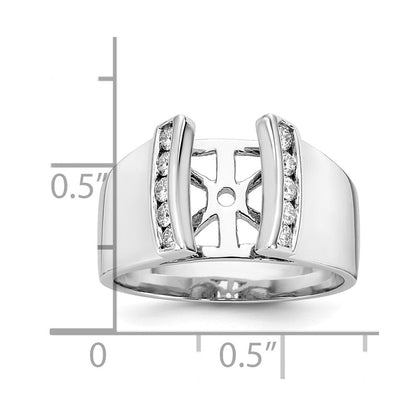 14K Weißgold Verlobungsring mit 0,25 ct. laborgezüchtetem Diamant VS/SI+ G+ in Krappenfassung