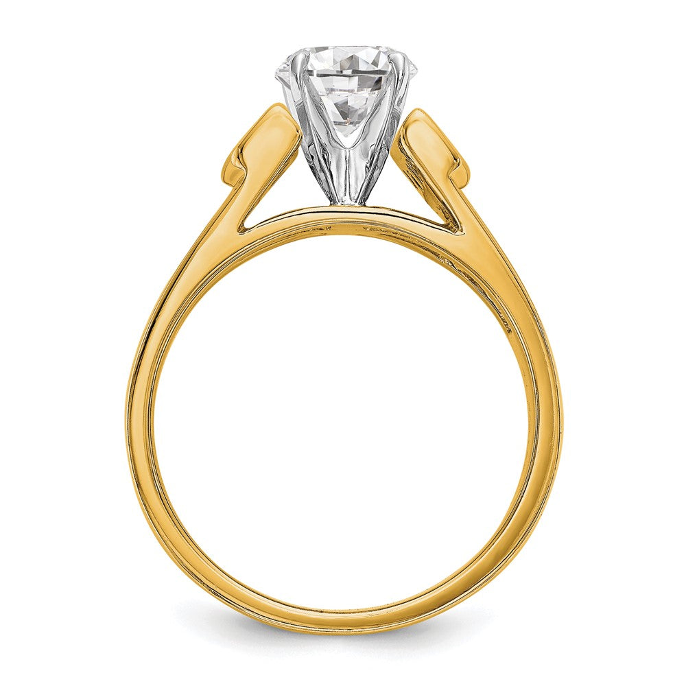 14K Gelbgold Verlobungsring mit 0,25 ct. Laborgezüchtetem Diamant VS/SI+ G+ in Krappenfassung