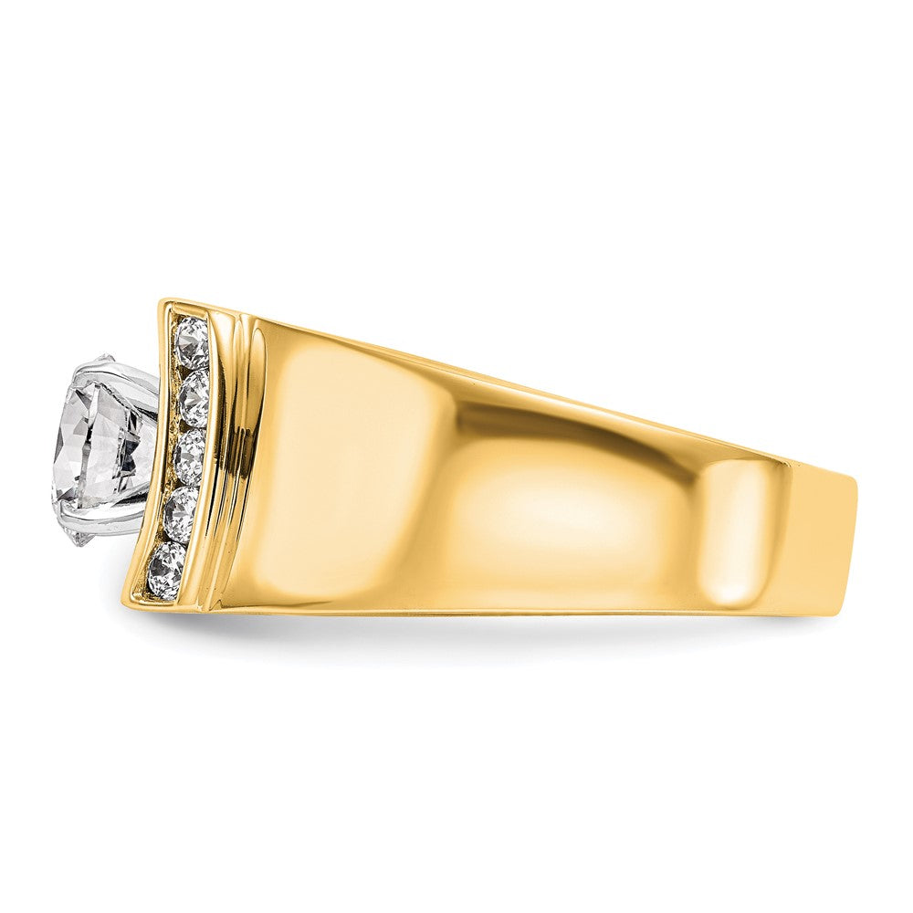 14K Gelbgold Verlobungsring mit 0,25 ct. Laborgezüchtetem Diamant VS/SI+ G+ in Krappenfassung