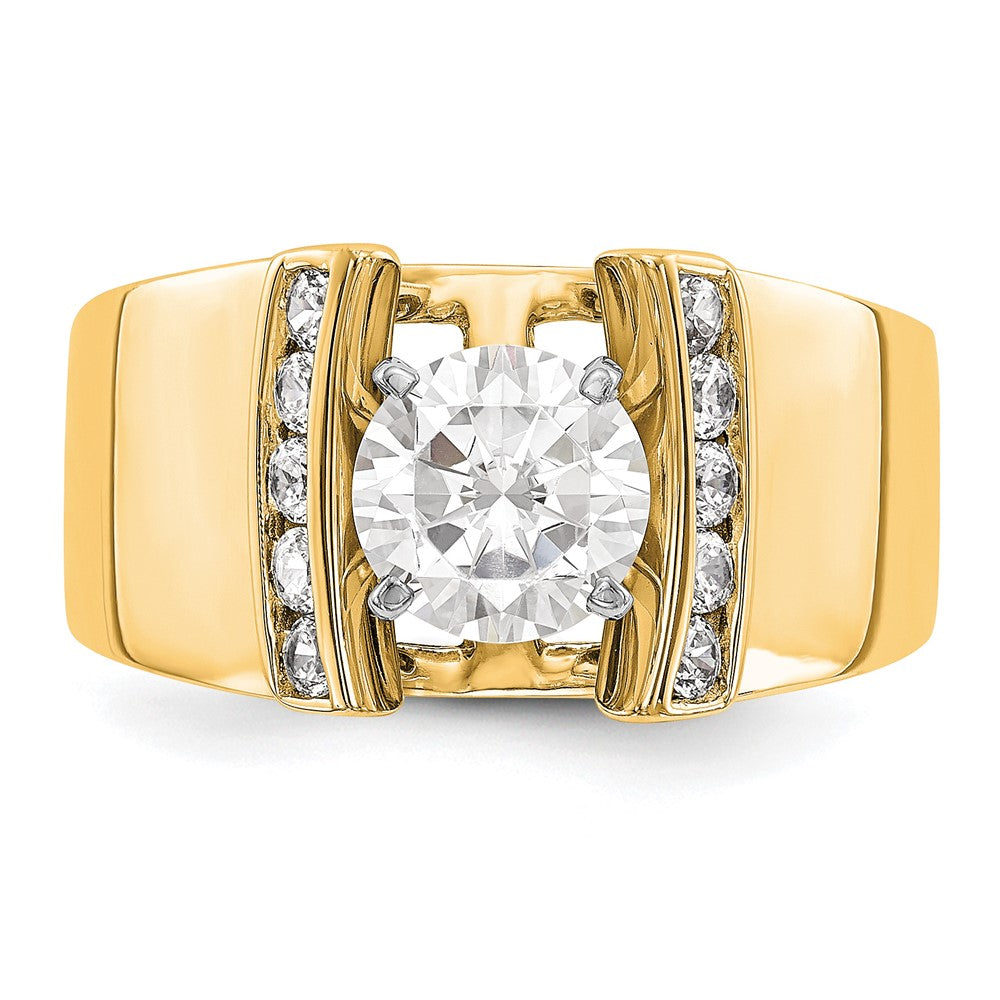 14K Gelbgold Verlobungsring mit 0,25 ct. Laborgezüchtetem Diamant VS/SI+ G+ in Krappenfassung