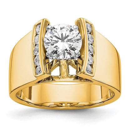 14K Gelbgold Verlobungsring mit 0,25 ct. Laborgezüchtetem Diamant VS/SI+ G+ in Krappenfassung