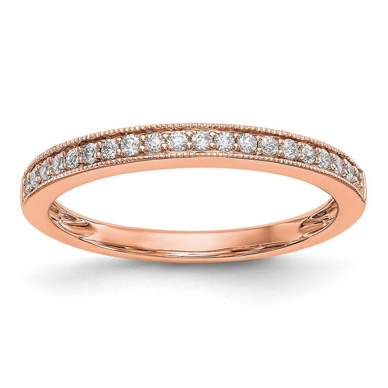 14K Roségold Diamant Ehering