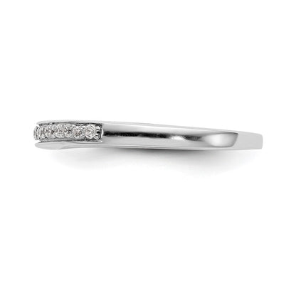 14K Weißgold Ehering mit natürlichen Diamanten