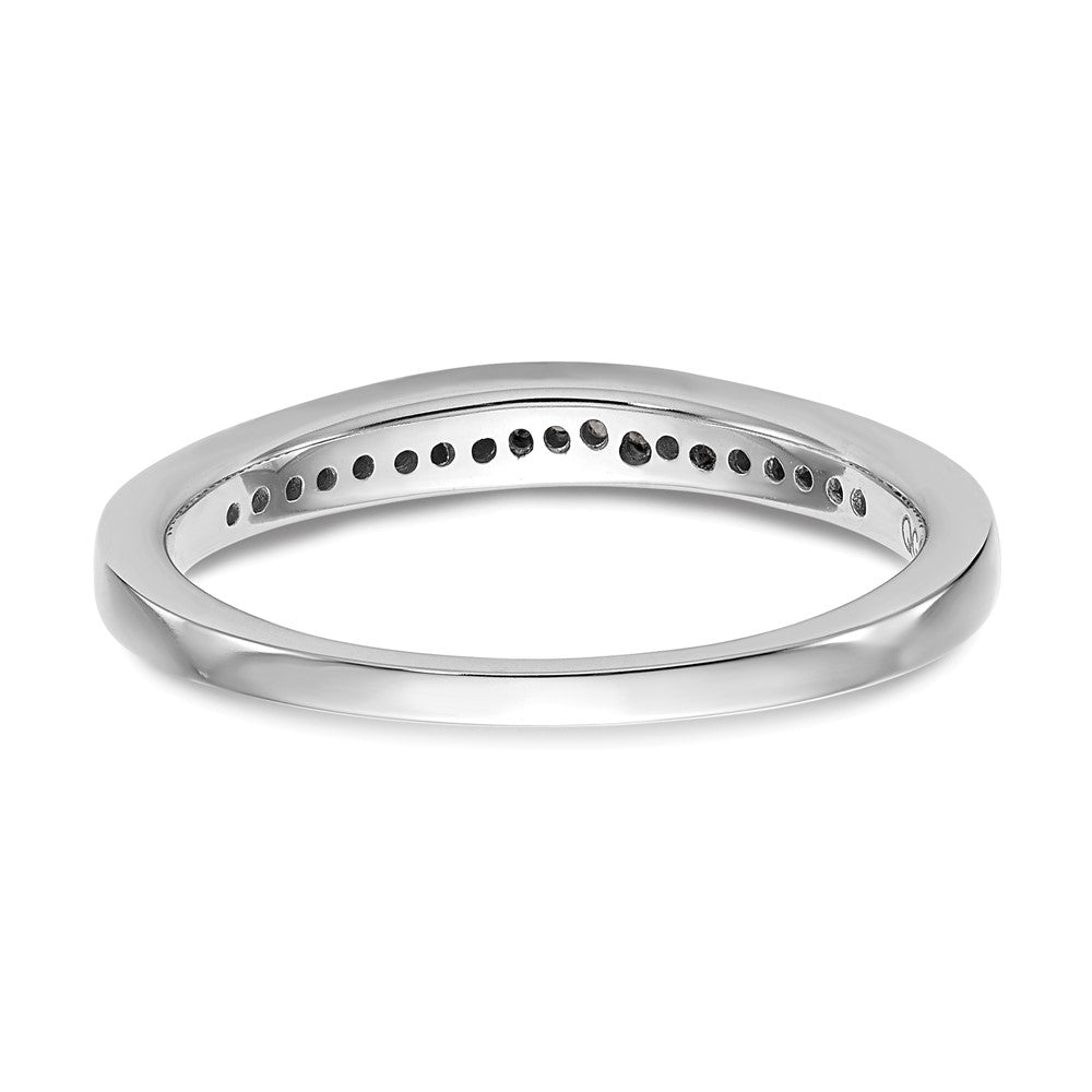 14K Weißgold Ehering mit natürlichen Diamanten
