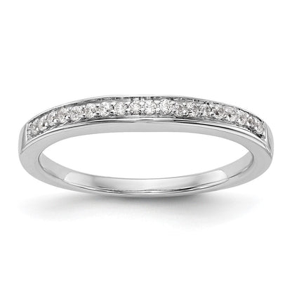 14K Weißgold Ehering mit natürlichen Diamanten