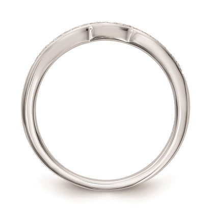 Ehering aus 14K Weißgold mit natürlichen Diamanten