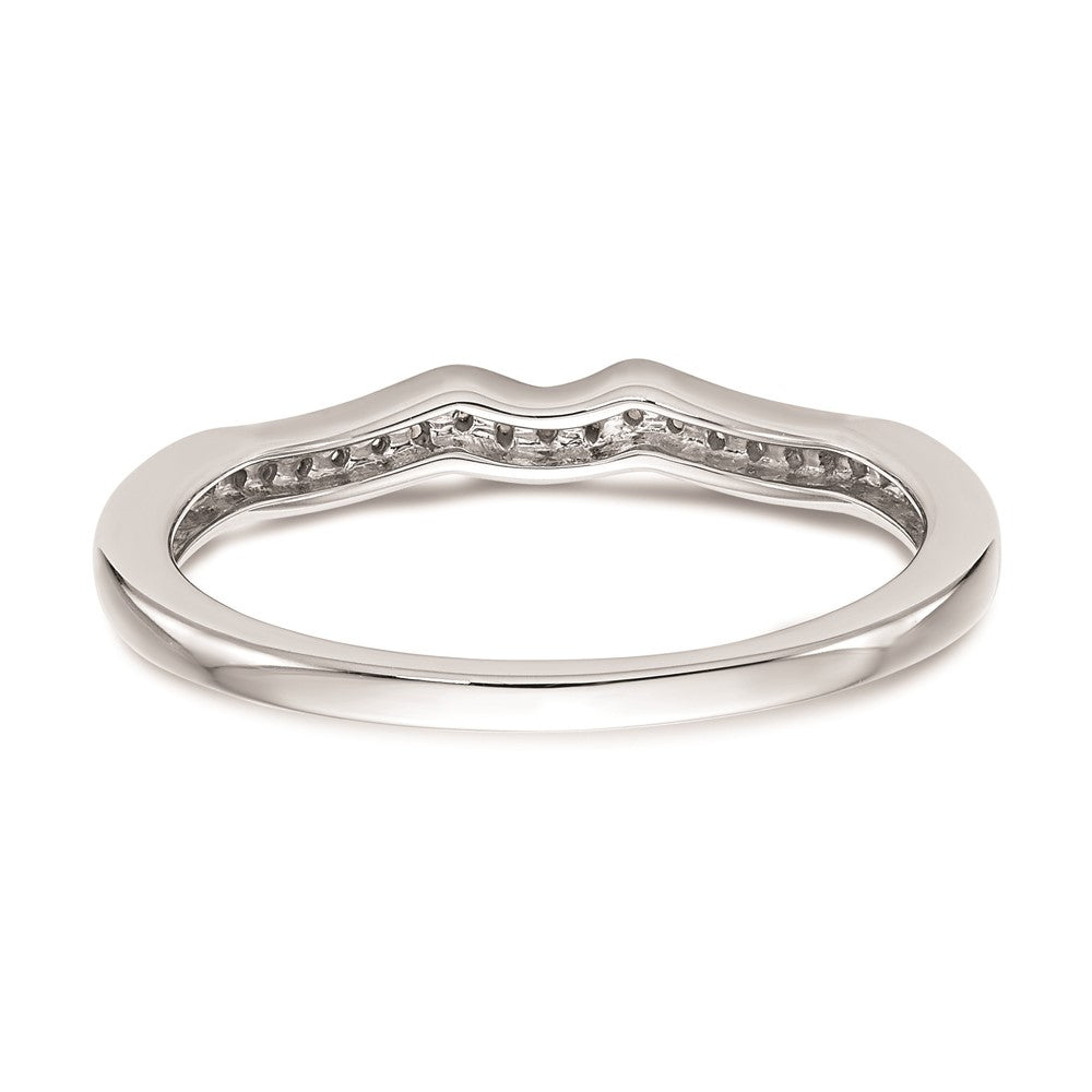 Ehering aus 14K Weißgold mit natürlichen Diamanten