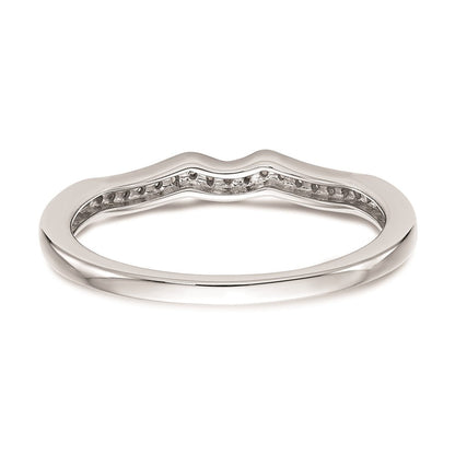 Ehering aus 14K Weißgold mit natürlichen Diamanten