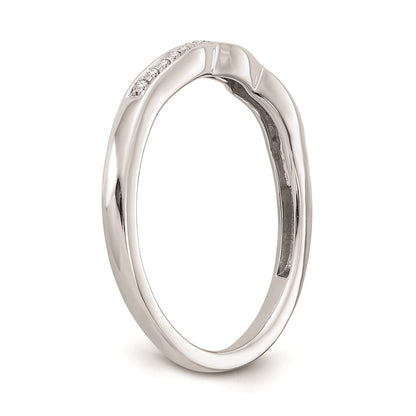 Ehering aus 14K Weißgold mit natürlichen Diamanten