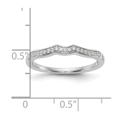 Ehering aus 14K Weißgold mit natürlichen Diamanten