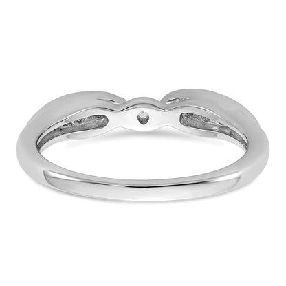 14K Weißgold Stift Set 1/8 Karat Diamant Halbfassung Verlobungsring