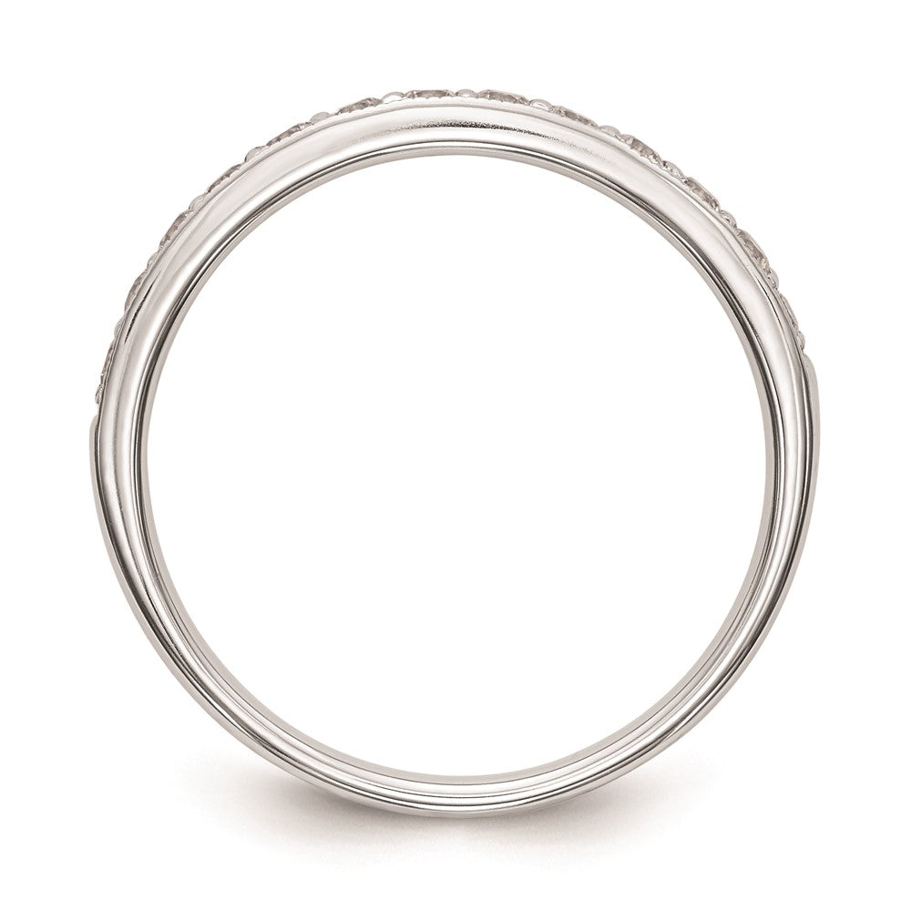 Ehering aus 14K Weißgold mit natürlichen Diamanten