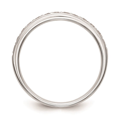 Ehering aus 14K Weißgold mit natürlichen Diamanten