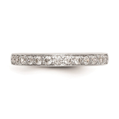 Ehering aus 14K Weißgold mit natürlichen Diamanten