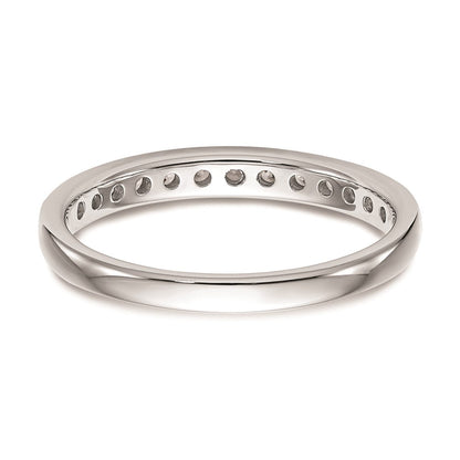 Ehering aus 14K Weißgold mit natürlichen Diamanten