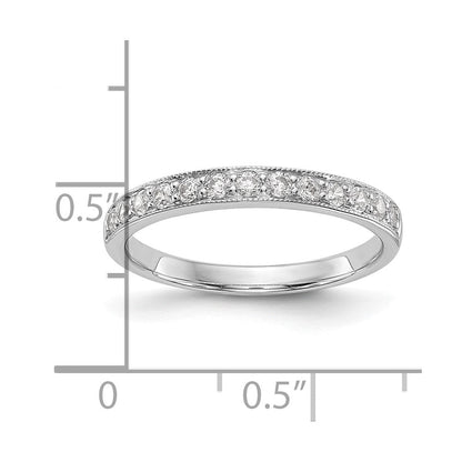 Ehering aus 14K Weißgold mit natürlichen Diamanten