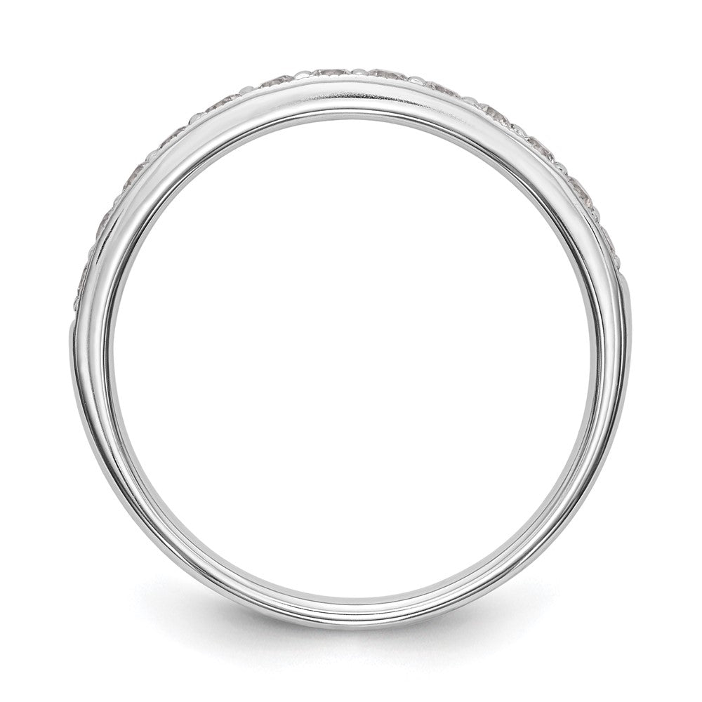 14K Weißgold 0,33 ct. Laborgezüchteter Diamant VS/SI+ G+ Komplett-Ehering