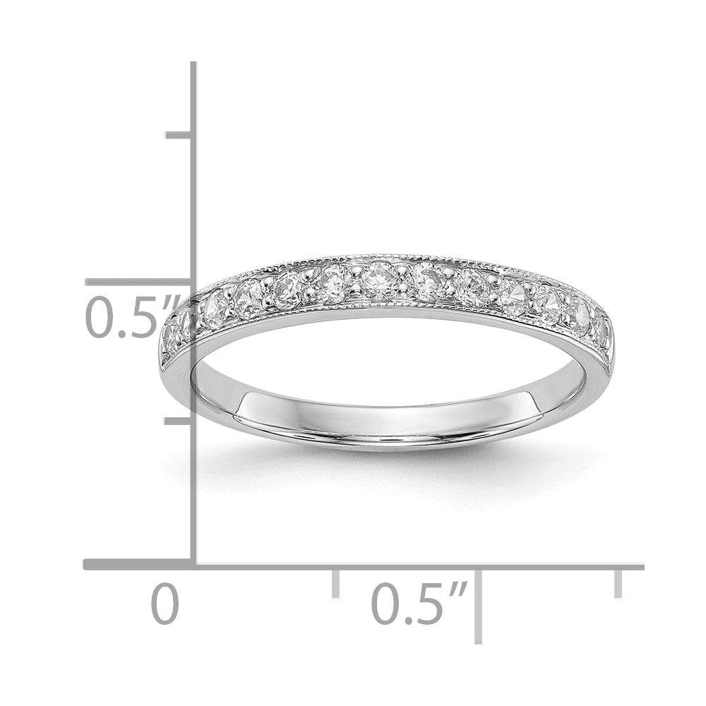 14K Weißgold 0,33 ct. Laborgezüchteter Diamant VS/SI+ G+ Komplett-Ehering