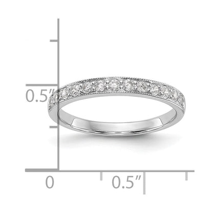 14K Weißgold 0,33 ct. Laborgezüchteter Diamant VS/SI+ G+ Komplett-Ehering