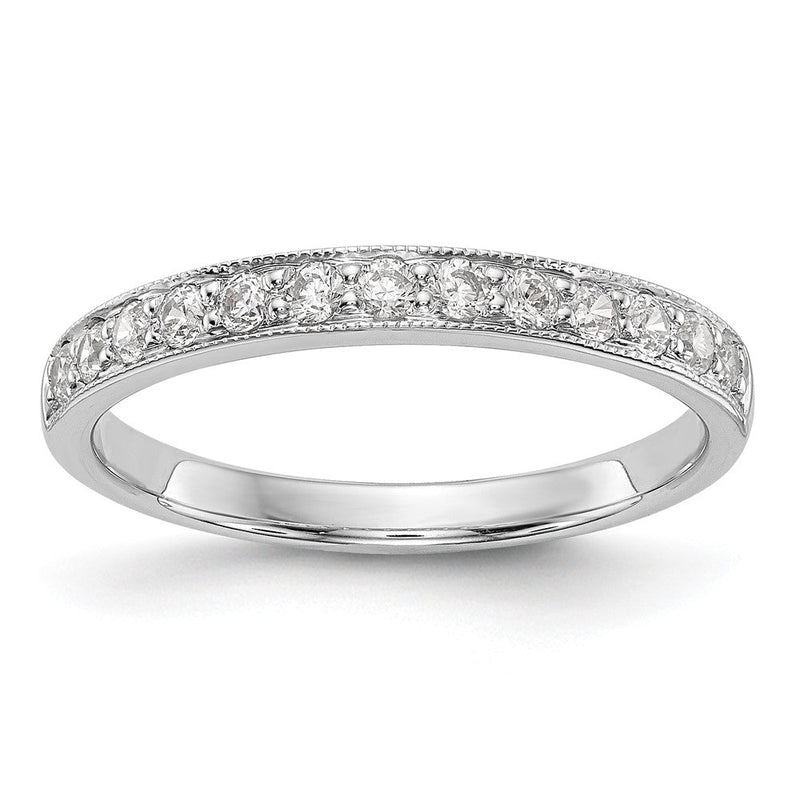 14K Weißgold 0,33 ct. Laborgezüchteter Diamant VS/SI+ G+ Komplett-Ehering