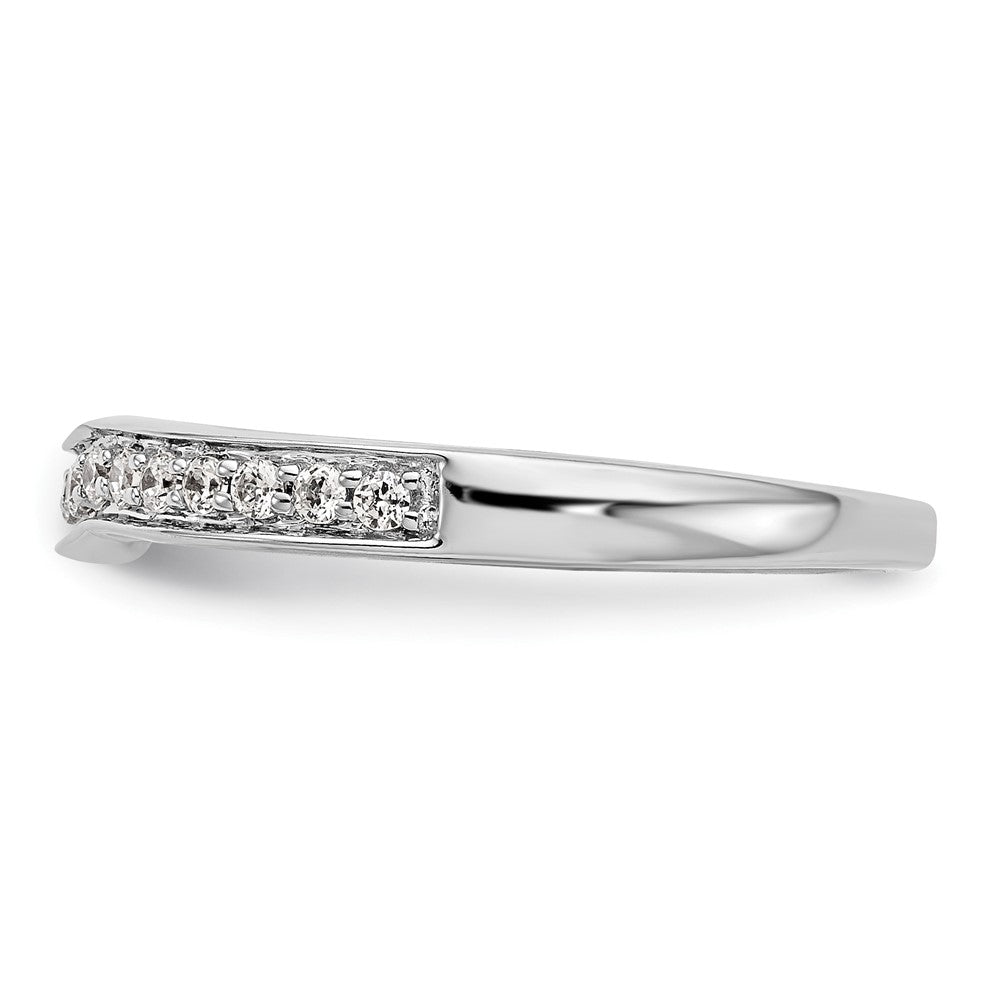 14K Weißgold Ehering mit natürlichen Diamanten