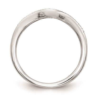 14K Weißgold Ehering mit natürlichen Diamanten