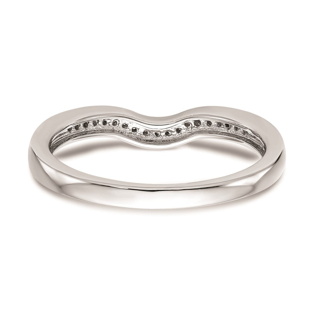 14K Weißgold Ehering mit natürlichen Diamanten