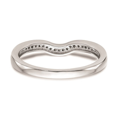 14K Weißgold Ehering mit natürlichen Diamanten