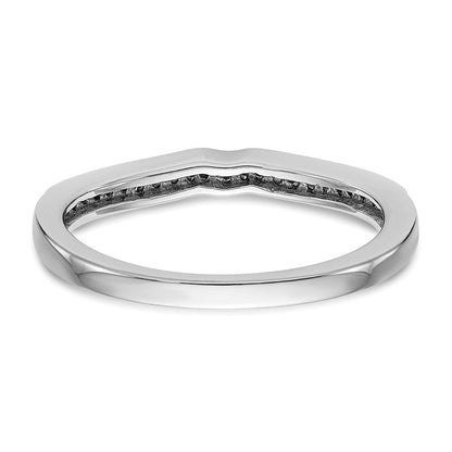 14K Weißgold Ehering mit natürlichen Diamanten